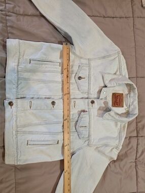 Levi's Women's Light Blue Stripes Trucker Jacket Size Large